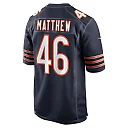 Zennovawear Men's Chicago Bears Christian Matthew Navy Game Jersey