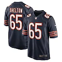 Zennovawear Men's Chicago Bears Coleman Shelton Navy Game Jersey