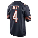 Zennovawear Men's Chicago Bears D'Andre Swift Navy Game Jersey