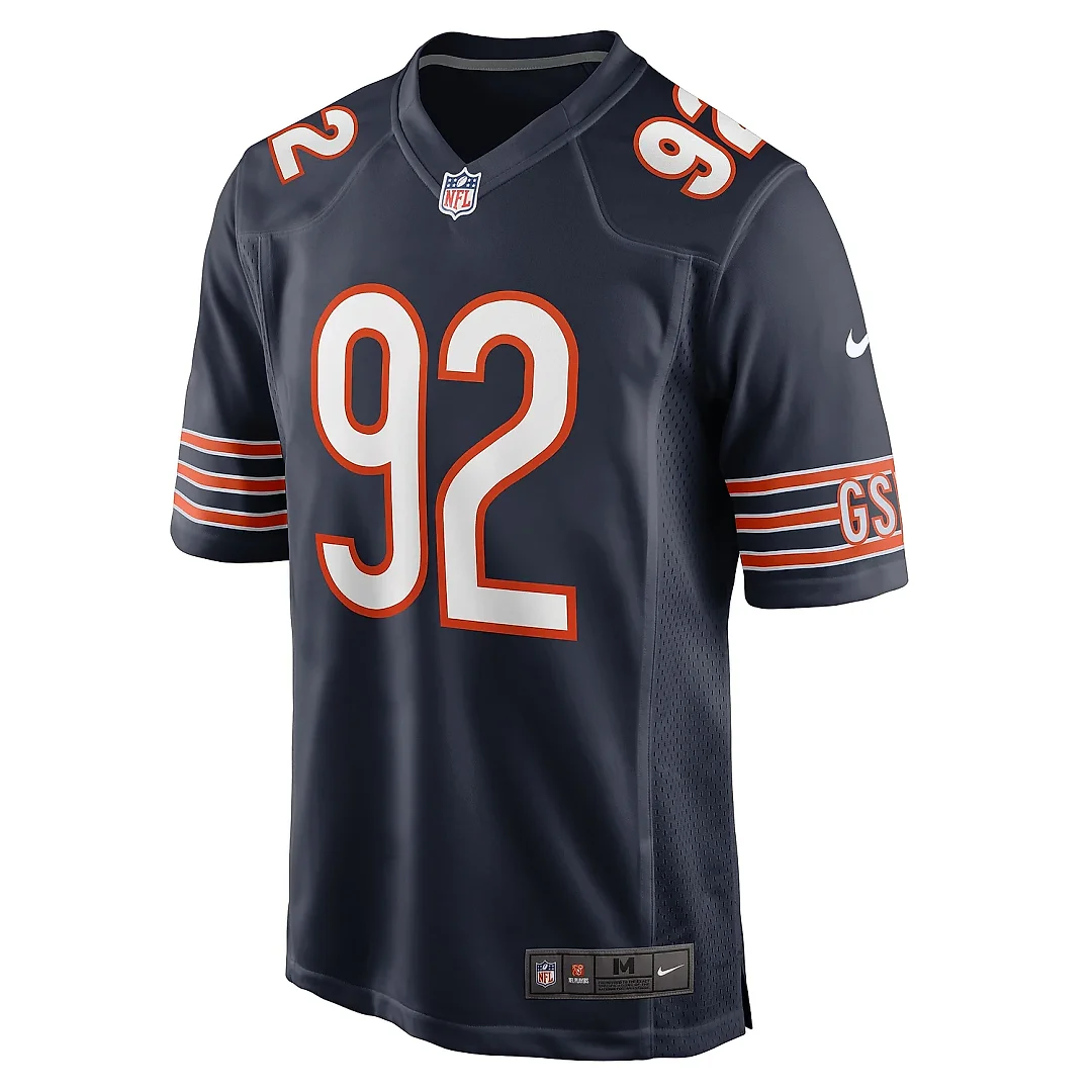 Zennovawear Men's Chicago Bears Daniel Hardy Navy Team Game Jersey