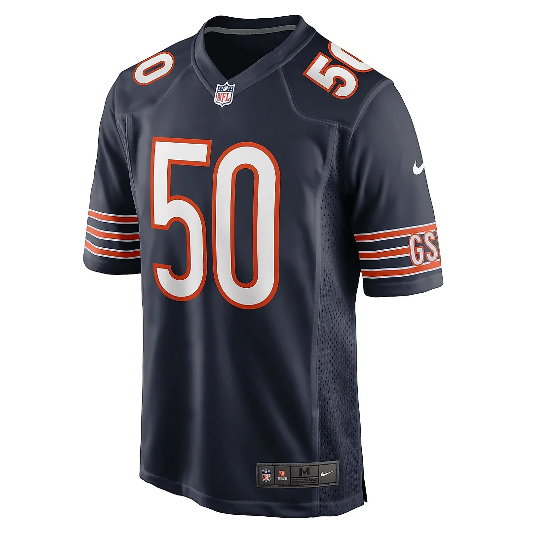 Zennovawear Men's Chicago Bears Deslin Alexandre Navy Team Game Jersey