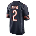 Zennovawear Men's Chicago Bears D.J. Moore Navy Team Color Game Jersey