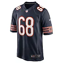 Zennovawear Men's Chicago Bears Doug Kramer Jr. Navy Game Jersey