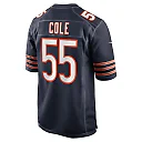 Zennovawear Men's Chicago Bears Dylan Cole Navy Game Jersey