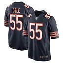 Zennovawear Men's Chicago Bears Dylan Cole Navy Game Jersey