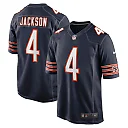 Zennovawear Men's Chicago Bears Eddie Jackson Navy Game Player Jersey