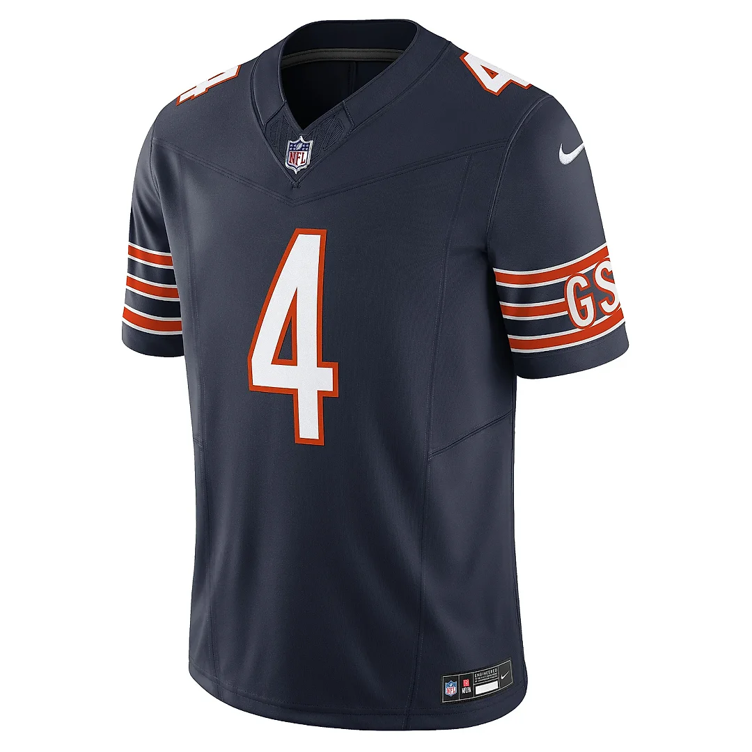 Zennovawear Men's Chicago Bears Eddie Jackson Navy Vapor F.U.S.E. Limited Jersey