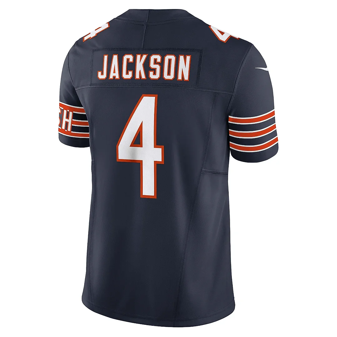 Zennovawear Men's Chicago Bears Eddie Jackson Navy Vapor F.U.S.E. Limited Jersey