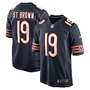 Zennovawear Men's Chicago Bears Equanimeous St. Brown Navy Game Player Jersey