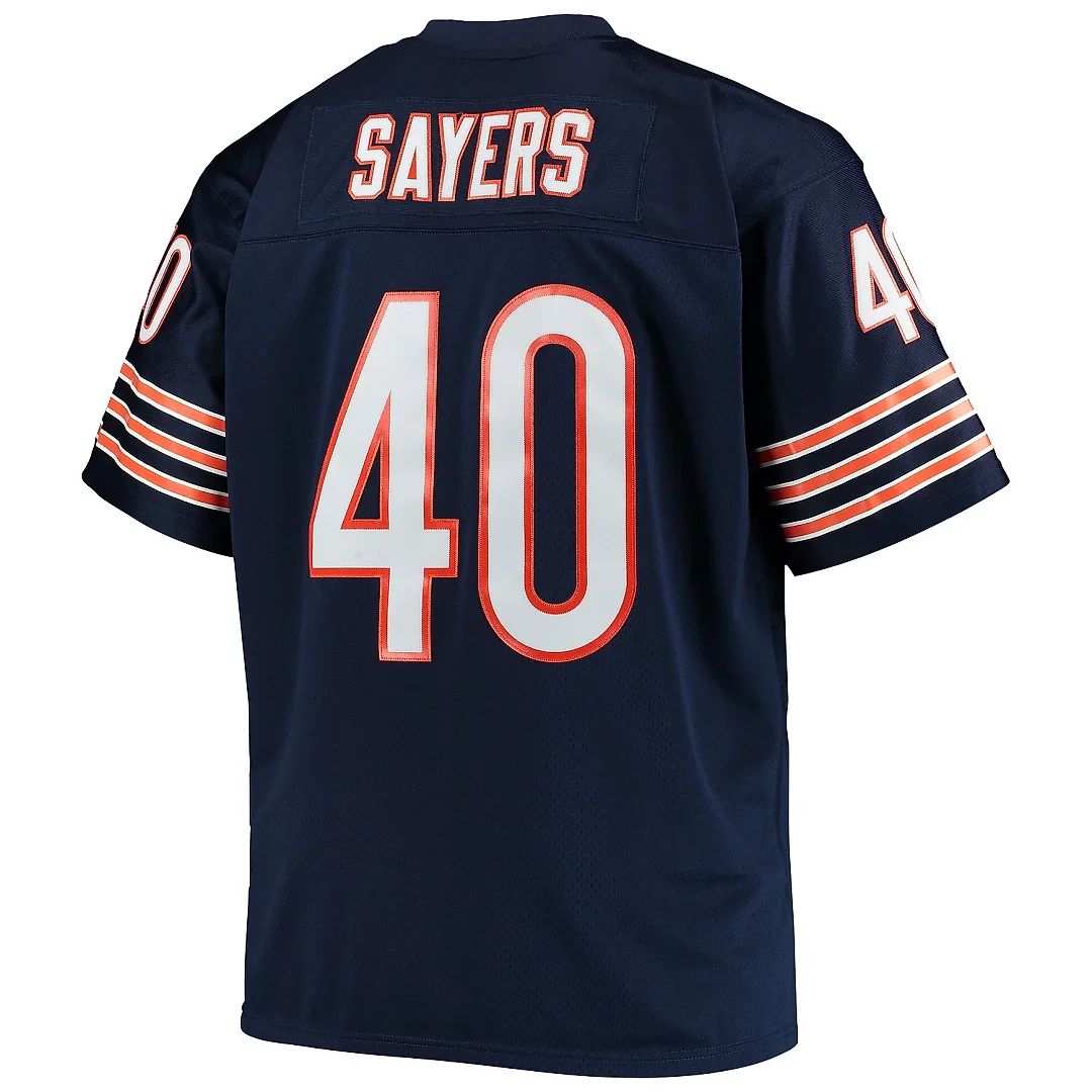 Zennovawear Men's Chicago Bears Gale Sayers Mitchell & Ness Navy Big & Tall 1969 Retired Player Jersey