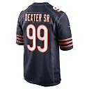 Zennovawear Men's Chicago Bears Gervon Dexter Sr. Navy Game Jersey