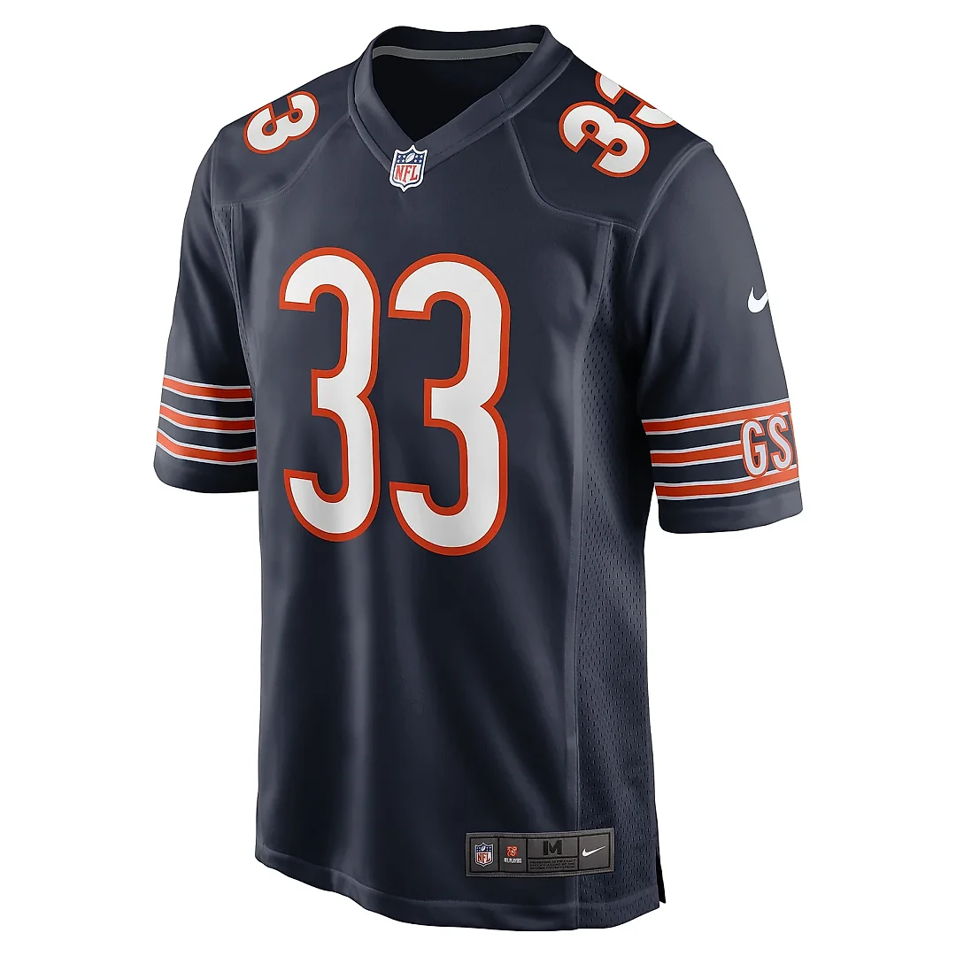 Zennovawear Men's Chicago Bears Ian Wheeler Navy Game Jersey