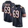 Zennovawear Men's Chicago Bears Ja'Tyre Carter Navy Game Player Jersey