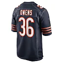 Zennovawear Men's Chicago Bears Jonathan Owens Navy Game Jersey