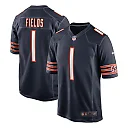 Zennovawear Men's Chicago Bears Justin Fields Navy Game Jersey