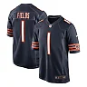 Zennovawear Men's Chicago Bears Justin Fields Navy Game Jersey