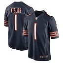 Zennovawear Men's Chicago Bears Justin Fields Navy Player Game Jersey