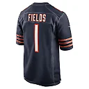 Zennovawear Men's Chicago Bears Justin Fields Navy Player Game Jersey