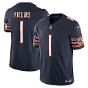 Zennovawear Men's Chicago Bears Justin Fields Navy Vapor F.U.S.E. Limited Jersey