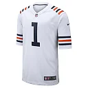 Zennovawear Men's Chicago Bears Justin Fields White Alternate Classic Game Jersey
