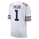Zennovawear Men's Chicago Bears Justin Fields White Alternate Classic Game Jersey