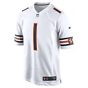 Zennovawear Men's Chicago Bears Justin Fields White Player Game Jersey