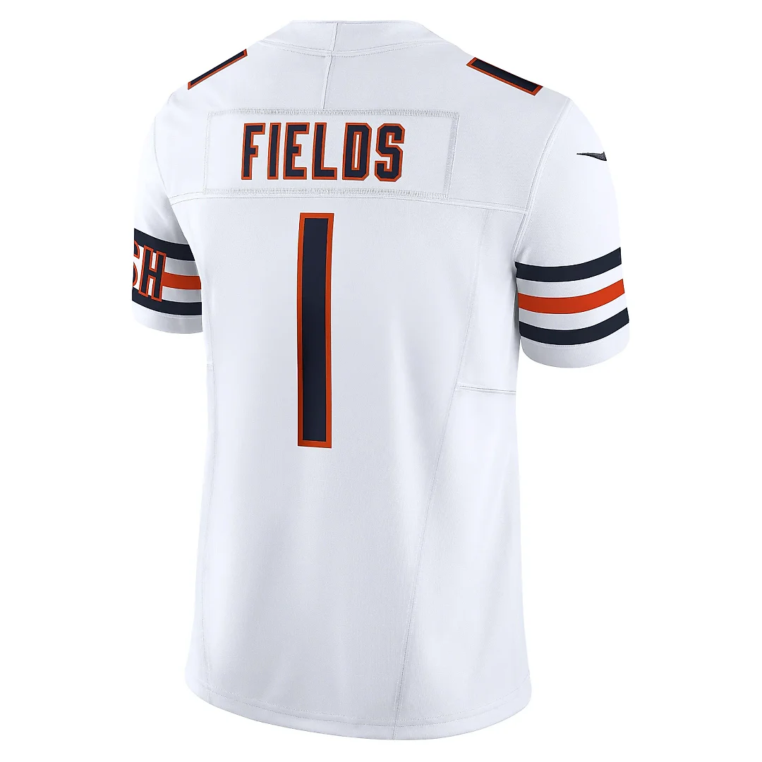 Zennovawear Men's Chicago Bears Justin Fields White Vapor F.U.S.E. Limited Jersey