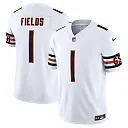 Zennovawear Men's Chicago Bears Justin Fields White Vapor F.U.S.E. Limited Jersey
