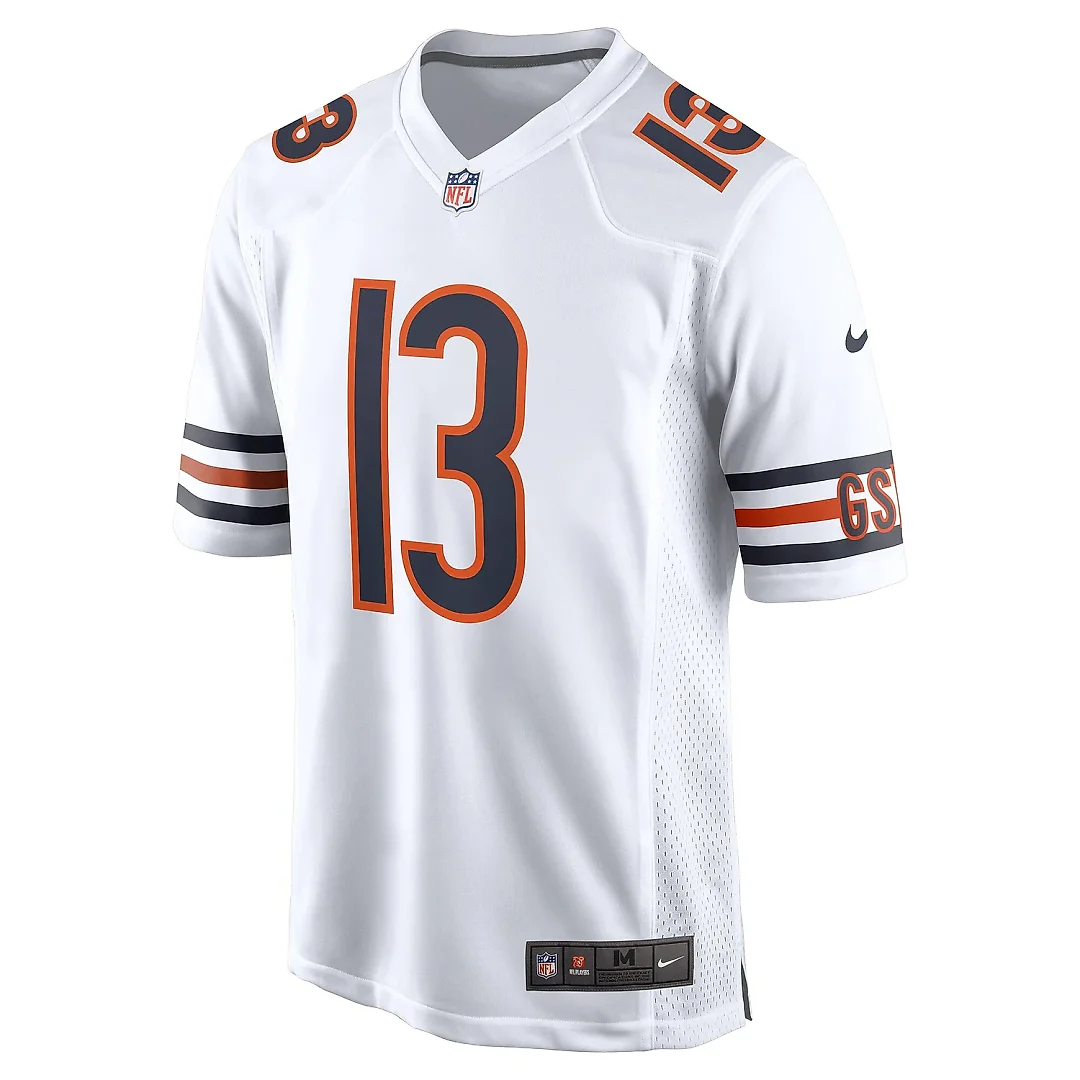 Zennovawear Men's Chicago Bears Keenan Allen White Game Jersey