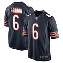 Zennovawear Men's Chicago Bears Kyler Gordon Navy Game Player Jersey