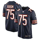 Zennovawear Men's Chicago Bears Larry Borom Navy Game Jersey