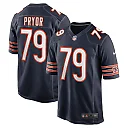 Zennovawear Men's Chicago Bears Matt Pryor Navy Game Jersey