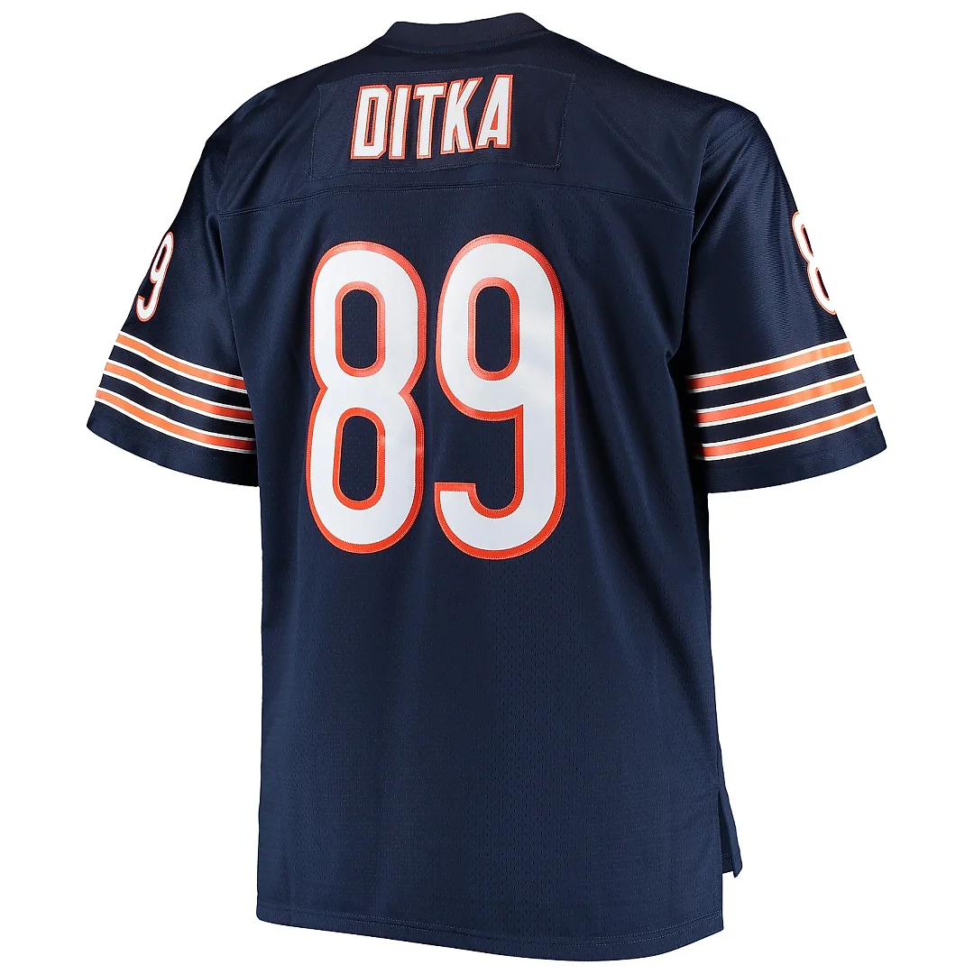 Zennovawear Men's Chicago Bears Mike Ditka Mitchell & Ness Navy Big & Tall 1966 Retired Player Jersey