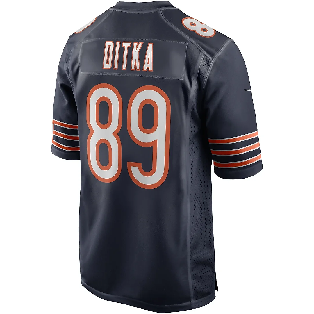 Zennovawear Men's Chicago Bears Mike Ditka Navy Game Retired Player Jersey