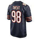 Zennovawear Men's Chicago Bears Montez Sweat Navy Game Jersey