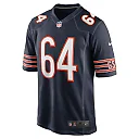 Zennovawear Men's Chicago Bears Nate Davis Navy Game Jersey