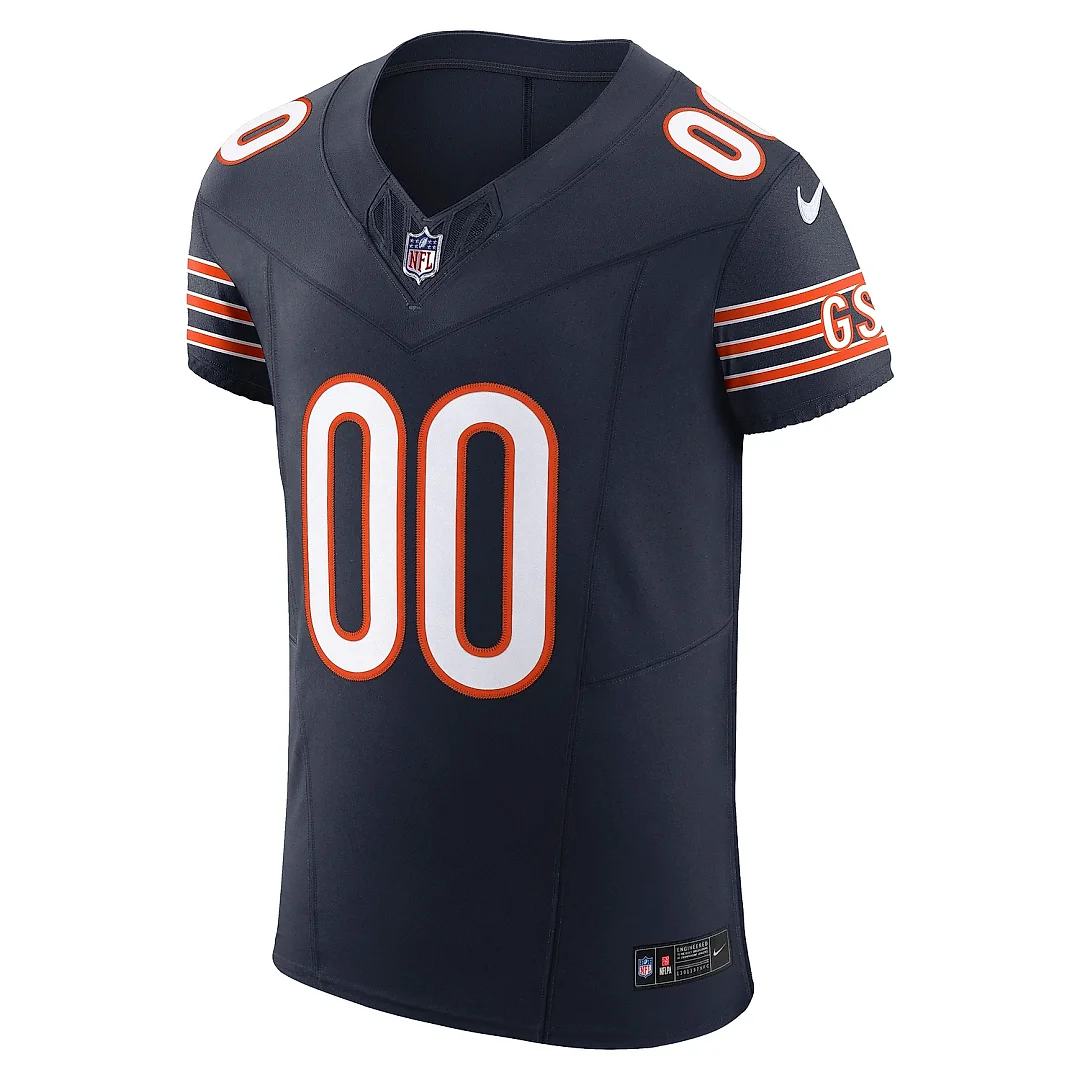 Zennovawear Men's Chicago Bears Navy Vapor F.U.S.E. Elite Custom Jersey