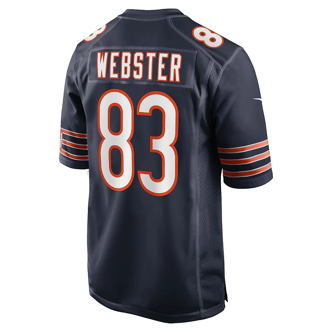 Zennovawear Men's Chicago Bears Nsimba Webster Navy Team Game Jersey
