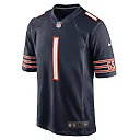 Zennovawear Men's Chicago Bears Number 1 Dad Navy Game Jersey