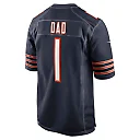 Zennovawear Men's Chicago Bears Number 1 Dad Navy Game Jersey