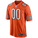 Zennovawear Men's Chicago Bears Orange Alternate Custom Game Jersey