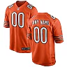 Zennovawear Men's Chicago Bears Orange Alternate Custom Game Jersey