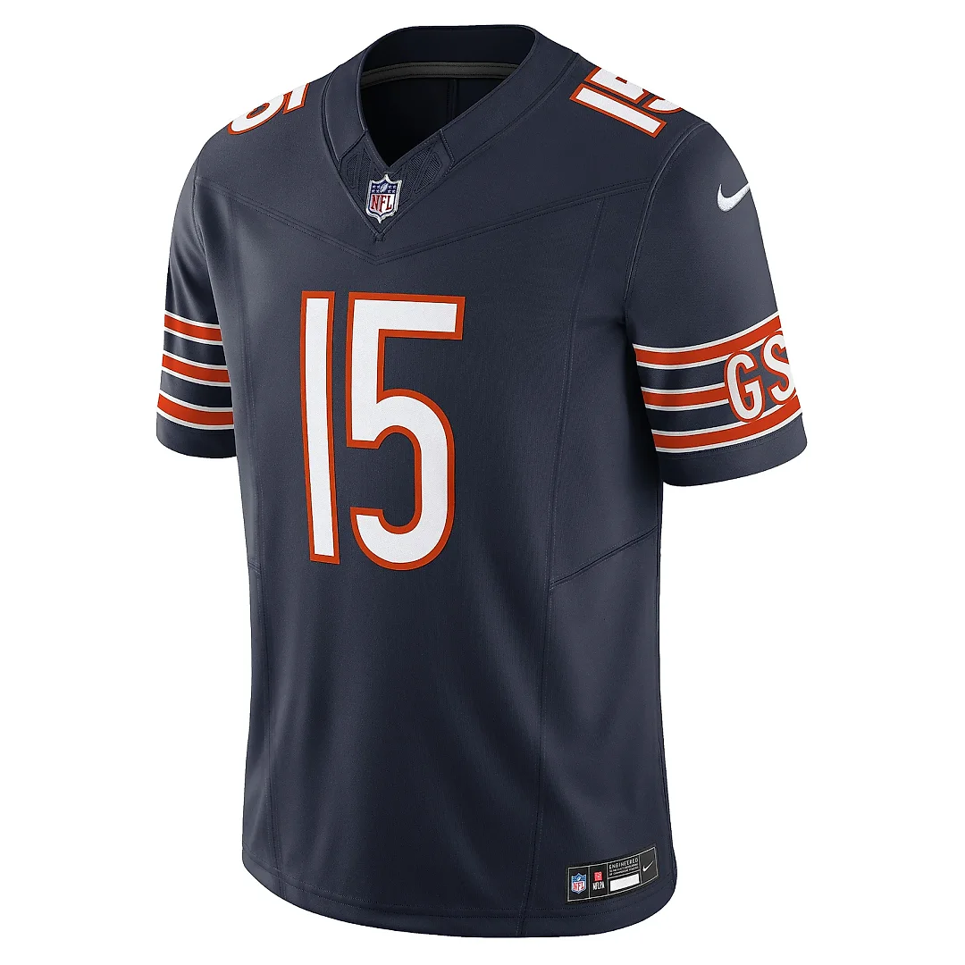 Zennovawear Men's Chicago Bears Rome Odunze Navy Vapor F.U.S.E. Limited Jersey
