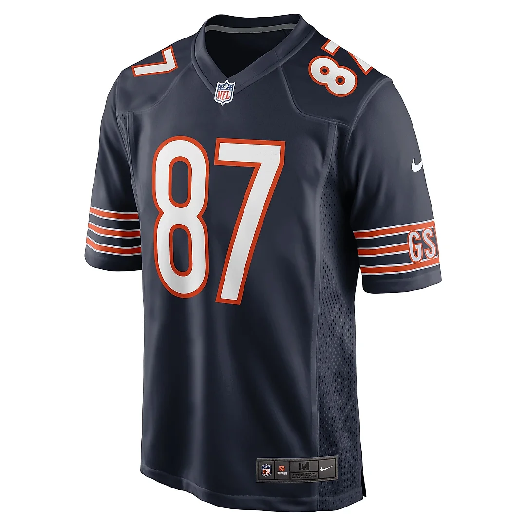 Zennovawear Men's Chicago Bears Tommy Sweeney Navy Game Jersey