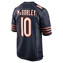 Zennovawear Men's Chicago Bears Trace McSorley Navy Team Game Jersey