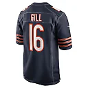 Zennovawear Men's Chicago Bears Trenton Gill Navy Game Player Jersey