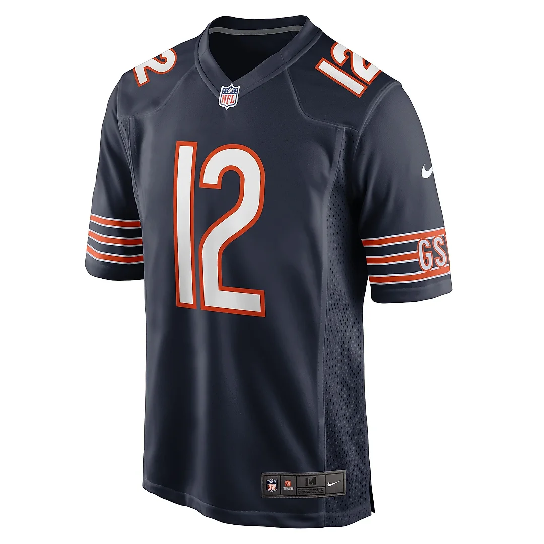 Zennovawear Men's Chicago Bears Velus Jones Jr. Navy Game Player Jersey