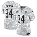 Zennovawear Men's Chicago Bears Walter Payton Arctic Camo 2024 Salute to Service Retired Player Limited Jersey