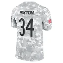 Zennovawear Men's Chicago Bears Walter Payton Arctic Camo 2024 Salute to Service Retired Player Limited Jersey