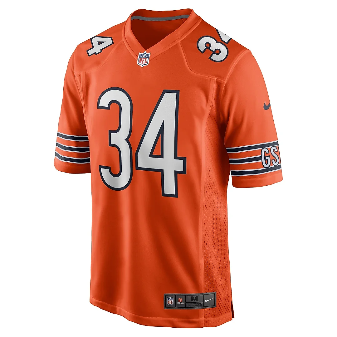 Zennovawear Men's Chicago Bears Walter Payton Orange Retired Player Jersey